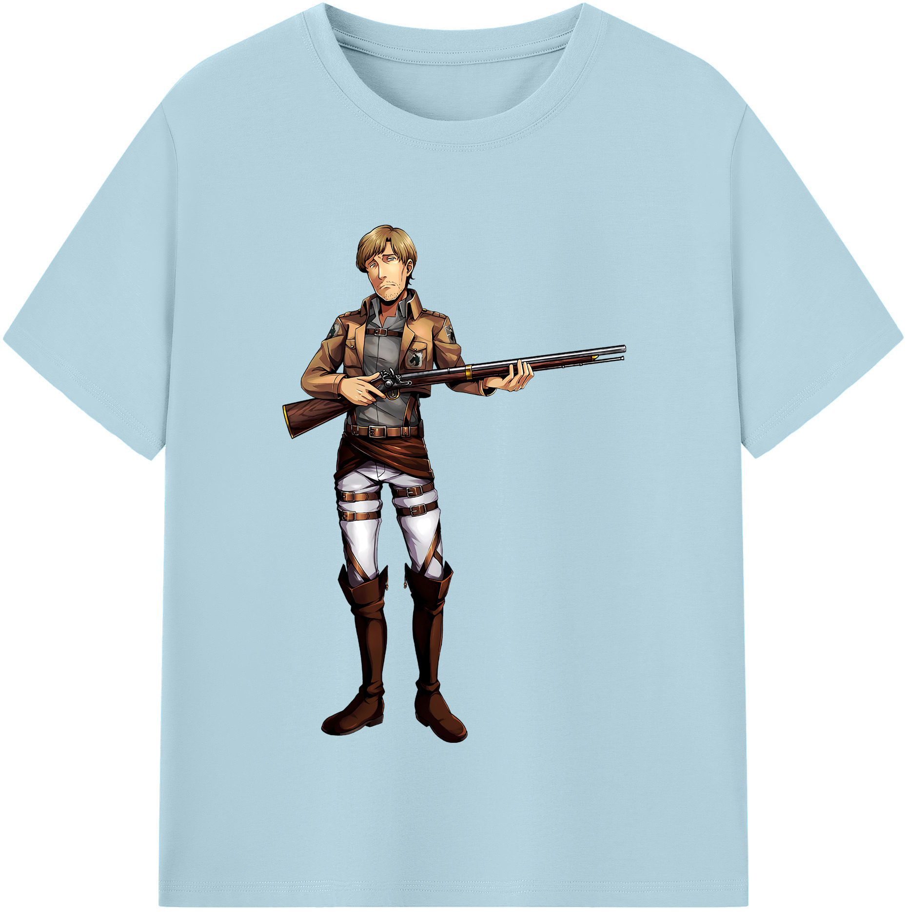 （画像用） 進撃の巨人 Attack on Titan 綿100％半袖Tシャツ（フロントプリント）